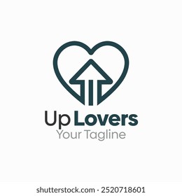 Up Lovers Logo Design Template. Good for Business, Agency, Community and Organization