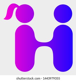 Lovers Meeting vector illustration. A flat illustration design of Lovers Meeting icon on a white background.