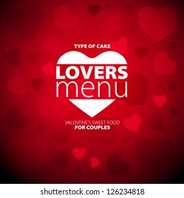 Lovers Menu Card Design template