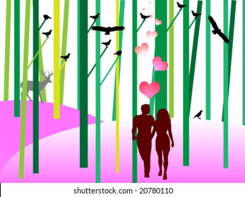 lovers in nature