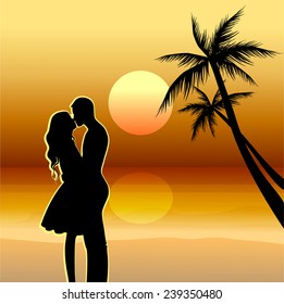 Lovers on the beach