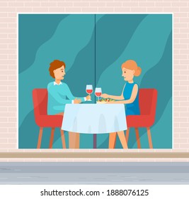 Amantes de una cita en un restaurante. La pareja casada celebra la fiesta juntos. Hombre y mujer sentados en la mesa bebiendo vino tinto, gente comunicándose en una cita. Noche familiar