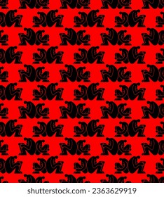 Lovers' quarrel pattern seamless. Two people are sitting with their faces turned away background. Pain and disappointment in partner texture. Concept of divorce and separation of couple of loved ones.