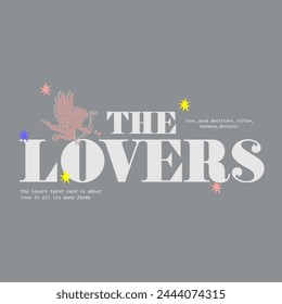 the lovers typography slogan for t shirt printing, tee graphic design, vector illustration.