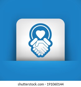 Lovers union icon