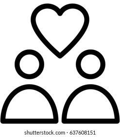 Lovers Vector Icon