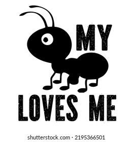 Loves me is a vector design for printing on various surfaces like t shirt, mug etc. 

