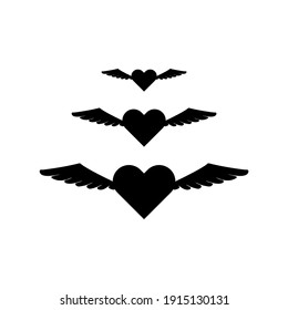 love-shaped icon. with a romantic theme. suitable for web design