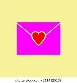 love-themed envelope design, adding a more romantic impression