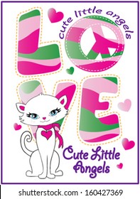 love/T-shirt graphics/cute cartoon characters/cute graphics for kids/Book illustrations/textile graphic/graphic designs for kindergarten/cartoon character design/fashion graphic/cute wallpaper