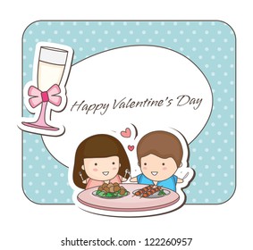 Lovey couple frames (romantic dining)