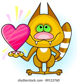 Loving cat