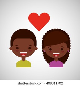 loving couple design 