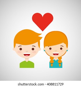 loving couple design 