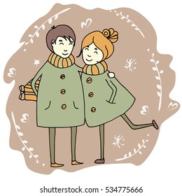 
Loving couple on a walk