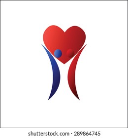 Loving couple symbol
