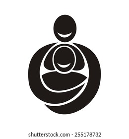 Loving couples sign vector illustration