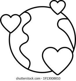 Loving Day Concept vector Diseño de iconos, símbolo de amor y romance sobre fondo blanco, San Valentín Day Sign,