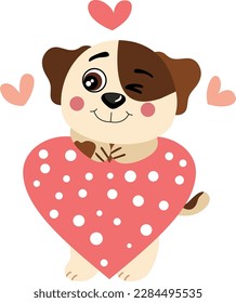 Loving dog with big heart

