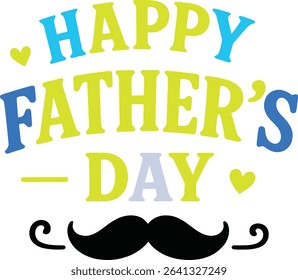 Loving Father and Child Vector for Father's Day