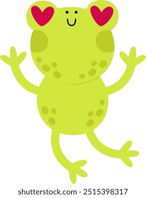 Vektorgrafik "Liebender Frosch"