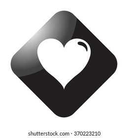 Loving heart simple icon on  background
