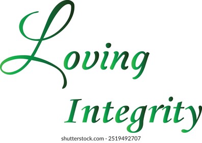 Loving Integrity T-Shirt kreatives Design mit Sonderangebot , Adobe Illustrator Artwork