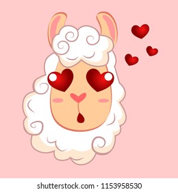 Loving llama. Alpaca
