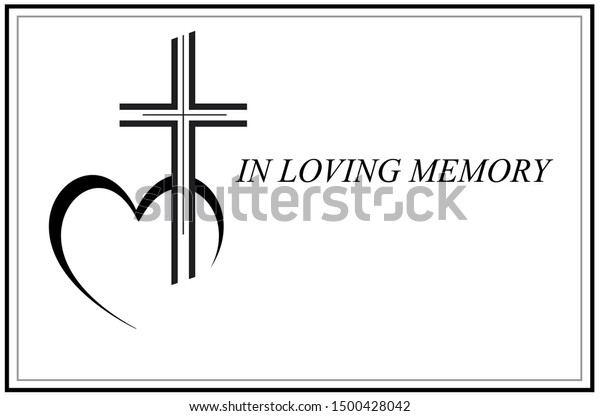 Loving Memory Card Vector Illustration Stock Vector (Royalty Free ...