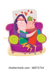 Loving Mom Stock Vector (Royalty Free) 68371714 | Shutterstock