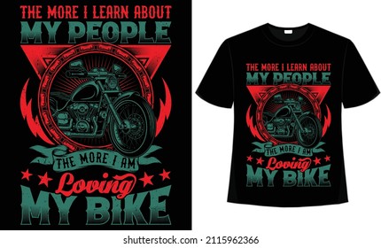 Ich liebe mein T-Shirt-Design für Motorradliebhaber