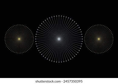 Low angle view of firework display at night | Abstract colorful fire work from Diwali, Firework and christmas themed celebration, 3D picture art and design Conceptualization, Firework explosions backg