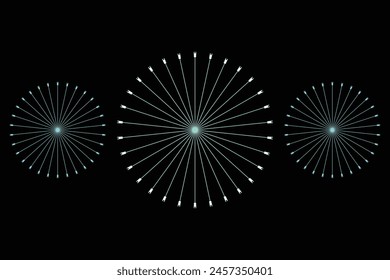 Low angle view of firework display at night | Abstract colorful fire work from Diwali, Firework and christmas themed celebration, 3D picture art and design Conceptualization, Firework explosions backg