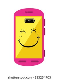 Low battery charging icon design, vector illustration graphic.
