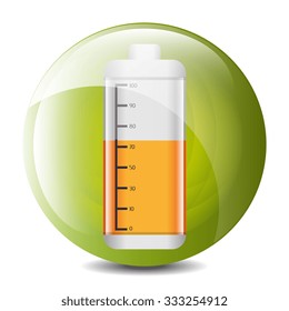 Low battery charging icon design, vector illustration graphic.