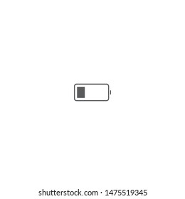 Low battery collection. icons Vector illustration