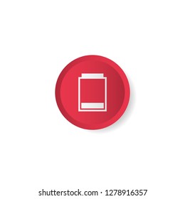 Low battery design. Vector eps 10