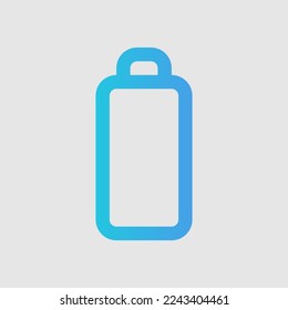 Low battery icon in gradient style about user interface, use for website mobile app presentation