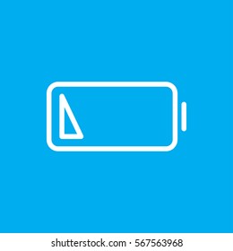 low battery icon illustration isolated vector sign symbol