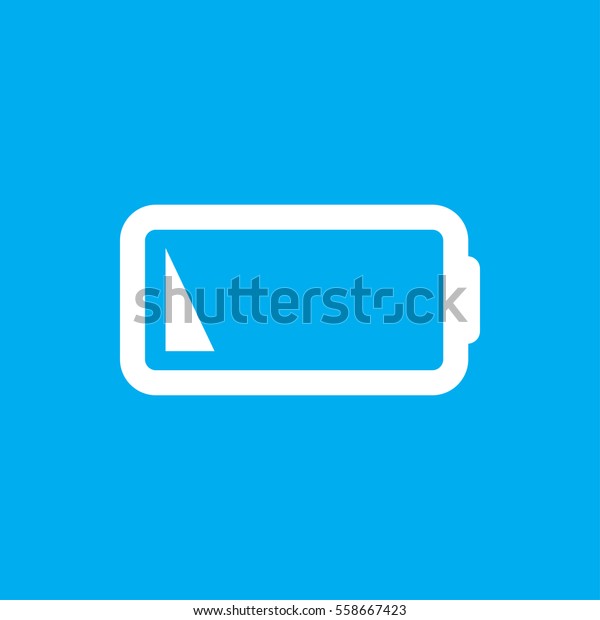 low\
battery icon illustration isolated vector sign\
symbol