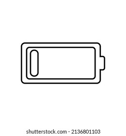 Low battery icon in line style