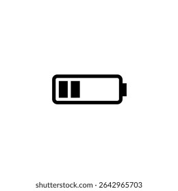 Low battery icon minimalist design simple energy.