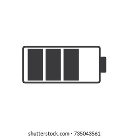 low battery icon on white background,vector illustration.