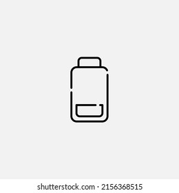 Low battery icon sign vector,Symbol, logo illustration for web and mobile