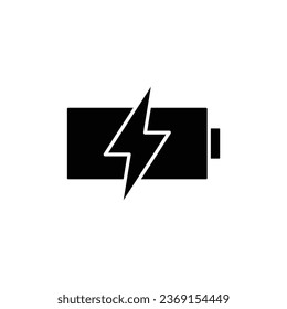 icono de carga vectorial de baja batería