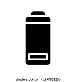 Low Battery icon vector illustration in solid style about multimedia for any projects, use for website mobile app presentation