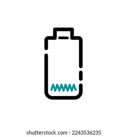 Low battery icon vector symbol