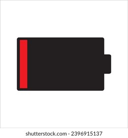 Low battery indicator icon must be charged