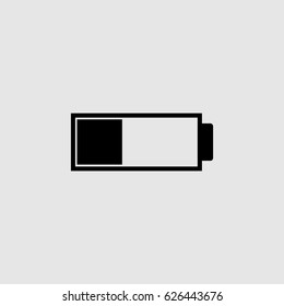 low battery line icon