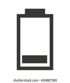 low  Battery status isolated icon design, vector illustration  graphic 